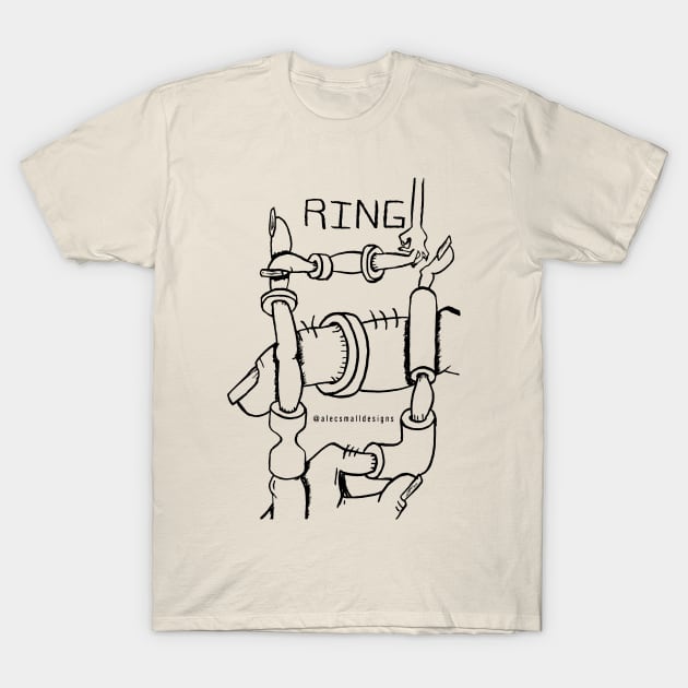 RING B&W T-Shirt by AlecSmallDesigns